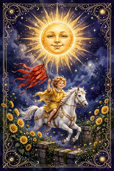太阳 The Sun 塔罗牌